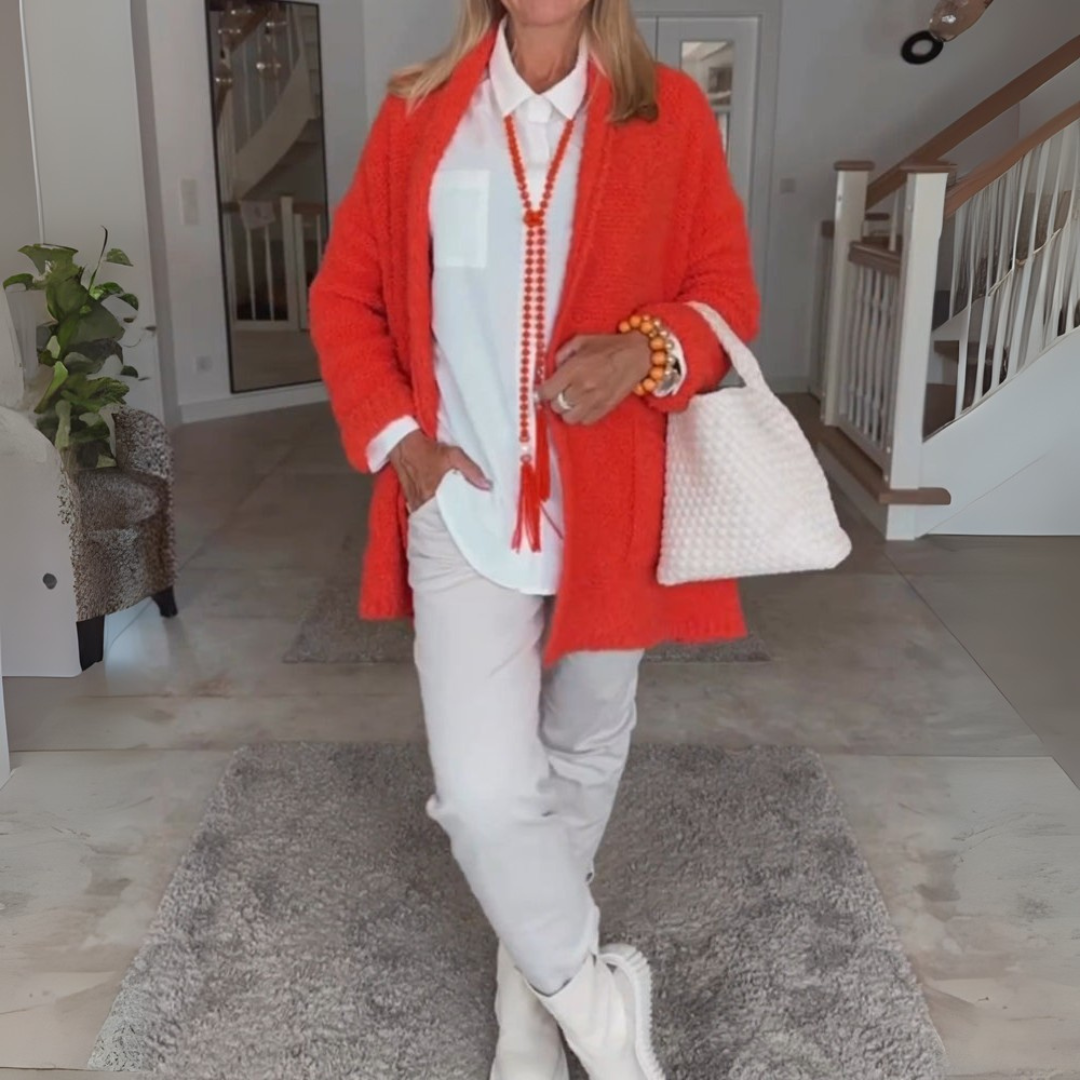 Voss Copenhagen Cardigan - Oversized Strickjacke für Damen