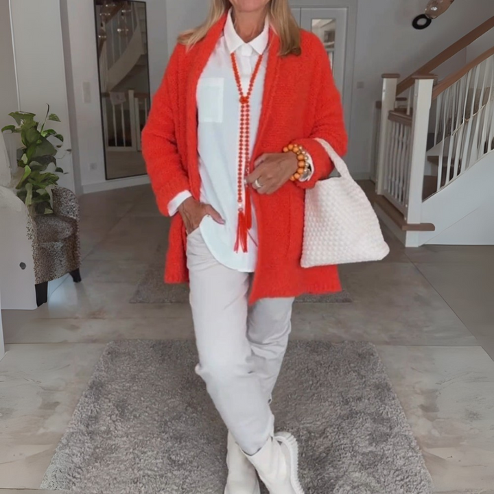 Voss Copenhagen Cardigan - Oversized Strickjacke für Damen