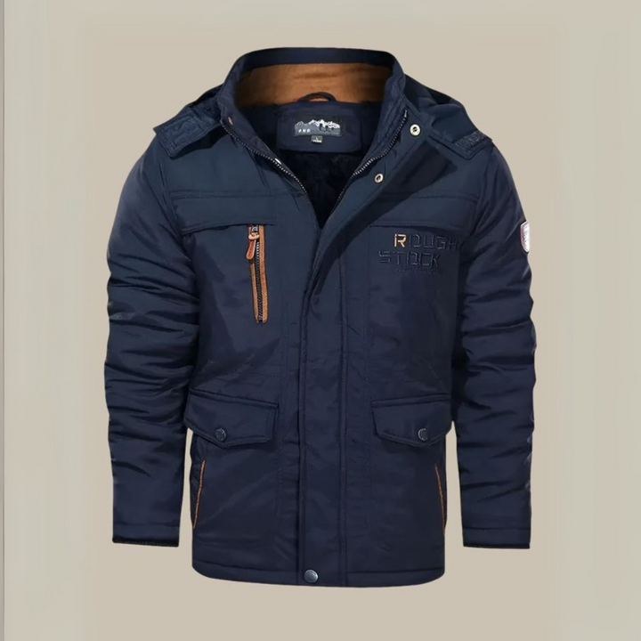 Jacob Parka | Lange wasserdichte Parka-Winterjacke für Herren mit Fleece-Futter