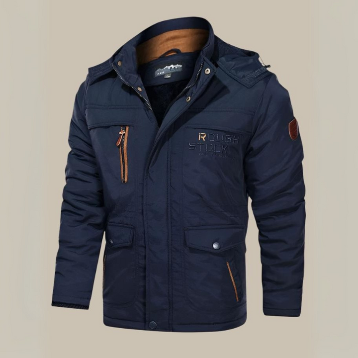 Jacob Parka | Lange wasserdichte Parka-Winterjacke für Herren mit Fleece-Futter