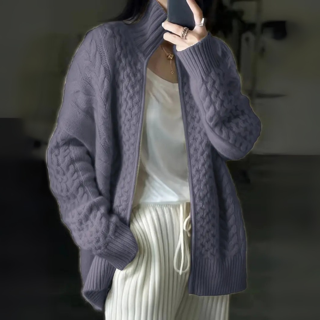 Sophie Zipper Strickjacke für Damen