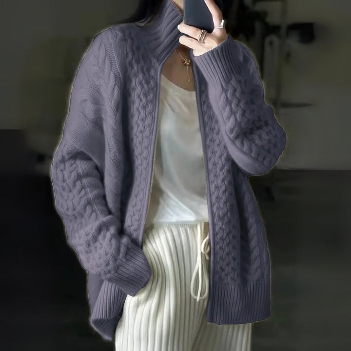 Sophie Zipper Strickjacke für Damen