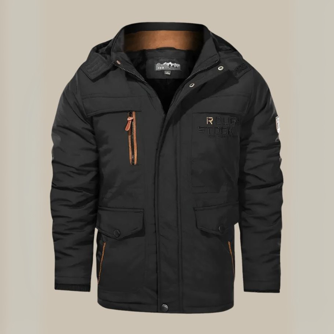Jacob Parka | Lange wasserdichte Parka-Winterjacke für Herren mit Fleece-Futter