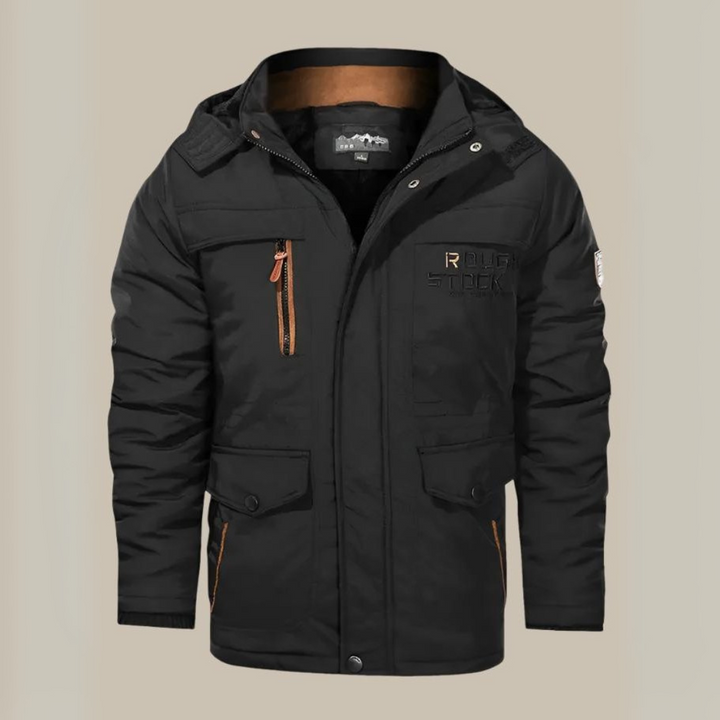 Jacob Parka | Lange wasserdichte Parka-Winterjacke für Herren mit Fleece-Futter