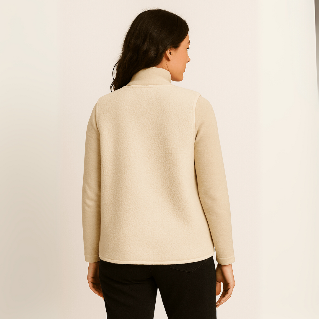 Plüsch-Weste für den Herbst - Elegante Warme Weste für Damen