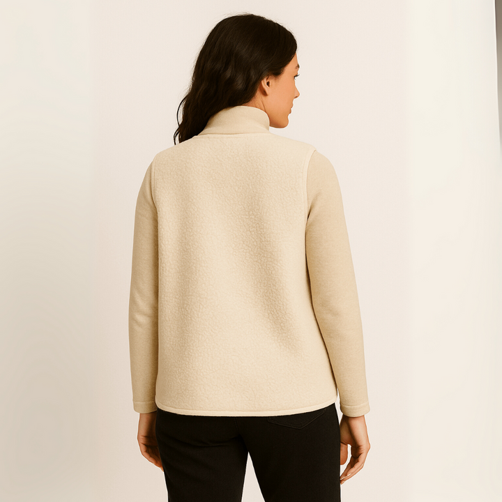 Plüsch-Weste für den Herbst - Elegante Warme Weste für Damen