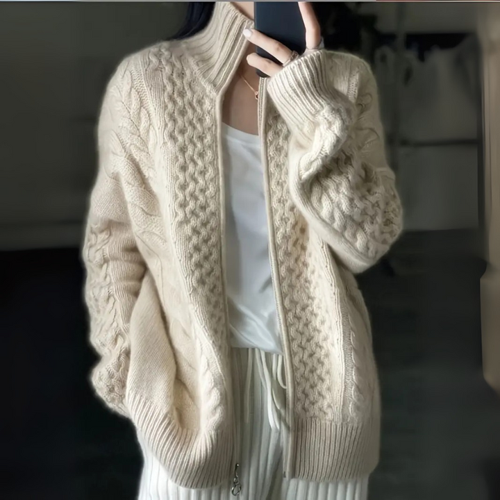 Sophie Zipper Strickjacke für Damen