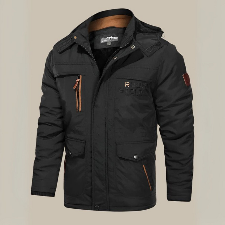 Jacob Parka | Lange wasserdichte Parka-Winterjacke für Herren mit Fleece-Futter