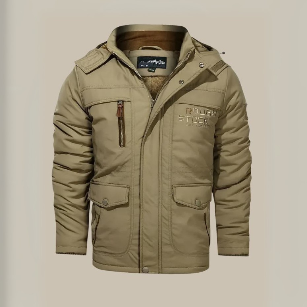 Jacob Parka | Lange wasserdichte Parka-Winterjacke für Herren mit Fleece-Futter