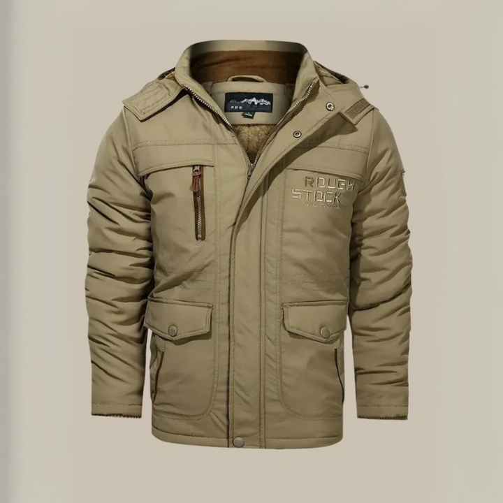 Jacob Parka | Lange wasserdichte Parka-Winterjacke für Herren mit Fleece-Futter