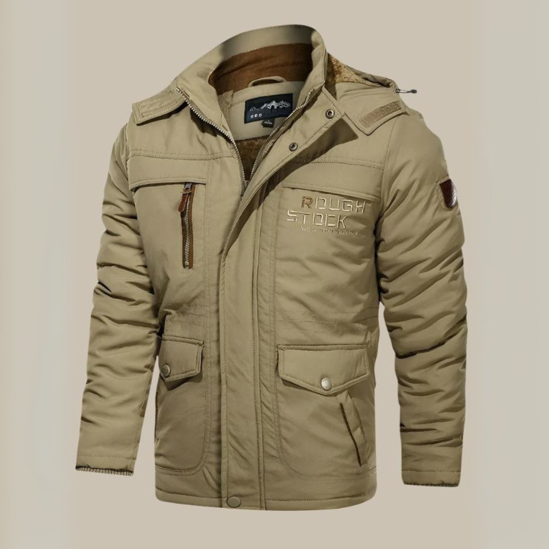 Jacob Parka | Lange wasserdichte Parka-Winterjacke für Herren mit Fleece-Futter