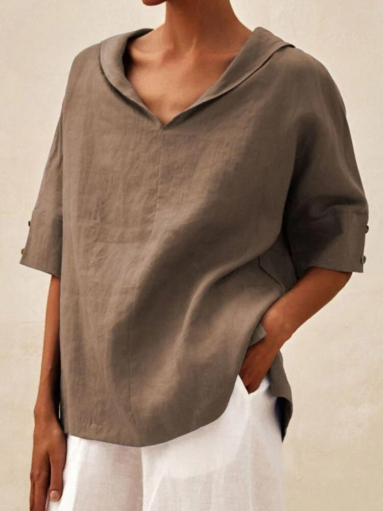 Tunika bluse für Damen - Lockeres Oberteil für den Sommer