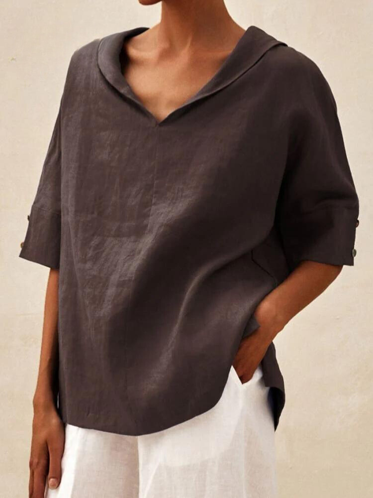 Tunika bluse für Damen - Lockeres Oberteil für den Sommer
