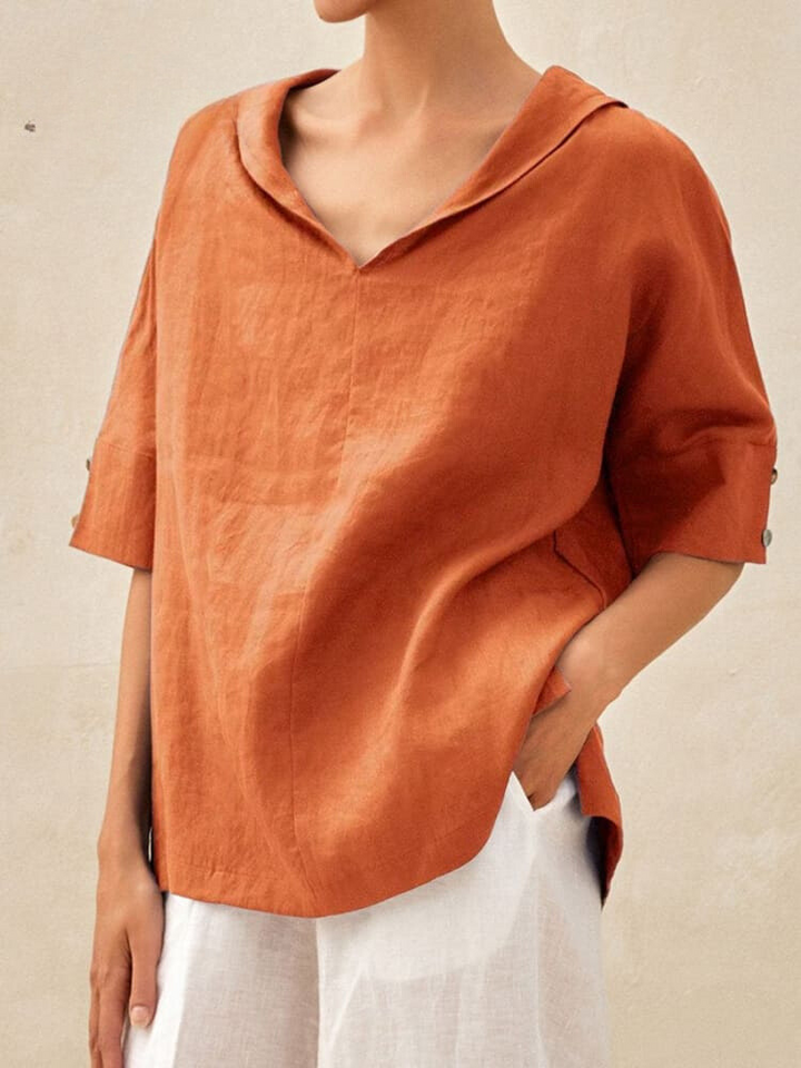 Tunika bluse für Damen - Lockeres Oberteil für den Sommer