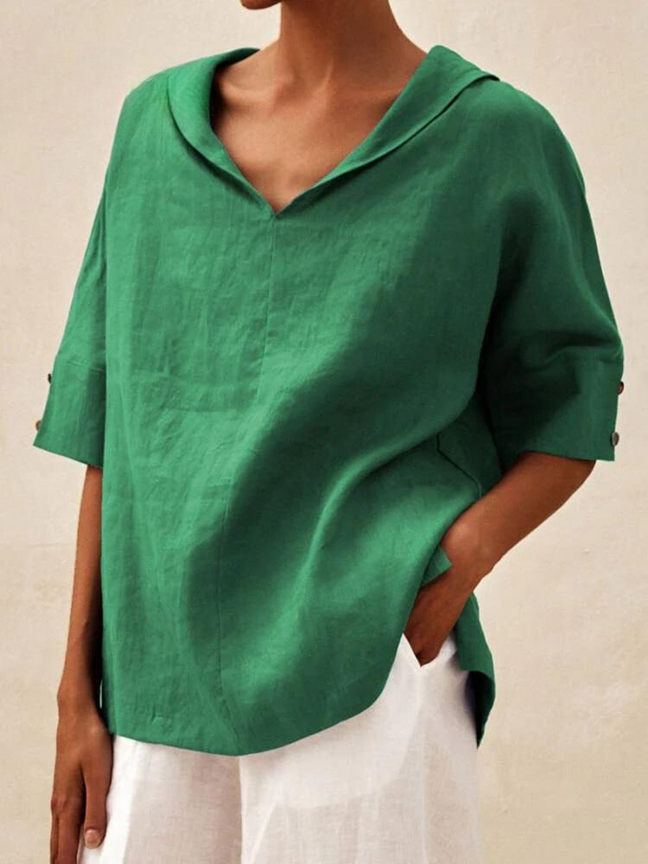 Tunika bluse für Damen - Lockeres Oberteil für den Sommer