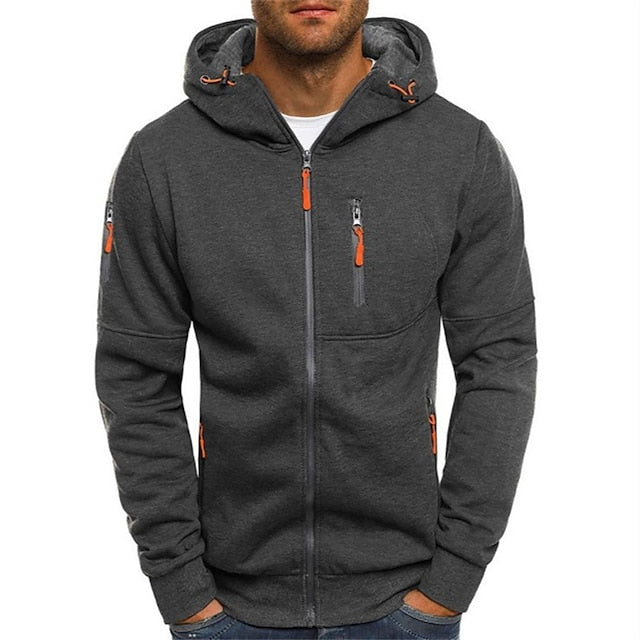 Sweatjacke für Herren – Warme Kapuze Jacke für Outdoor