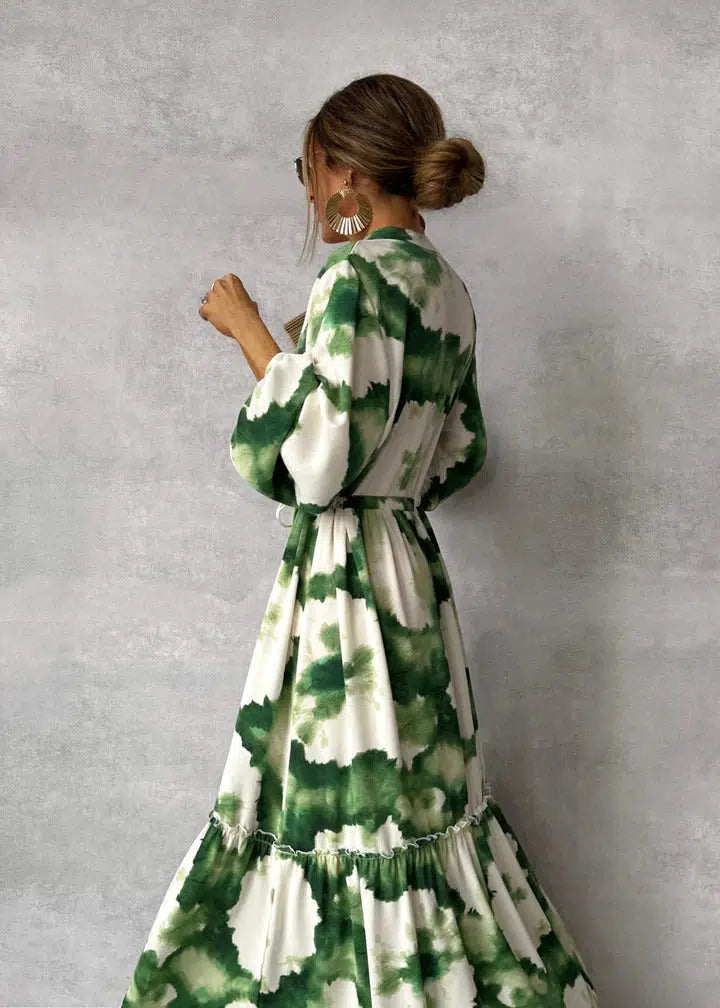 Sommerkleid - Elegantes Maxikleid mit Blumenmuster