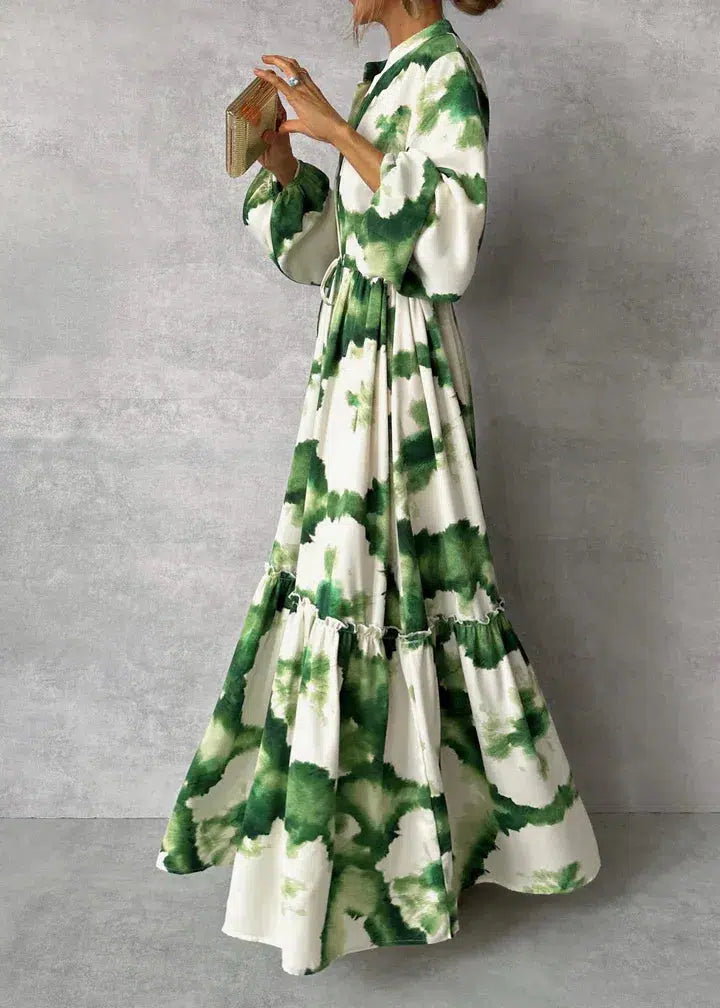 Sommerkleid - Elegantes Maxikleid mit Blumenmuster