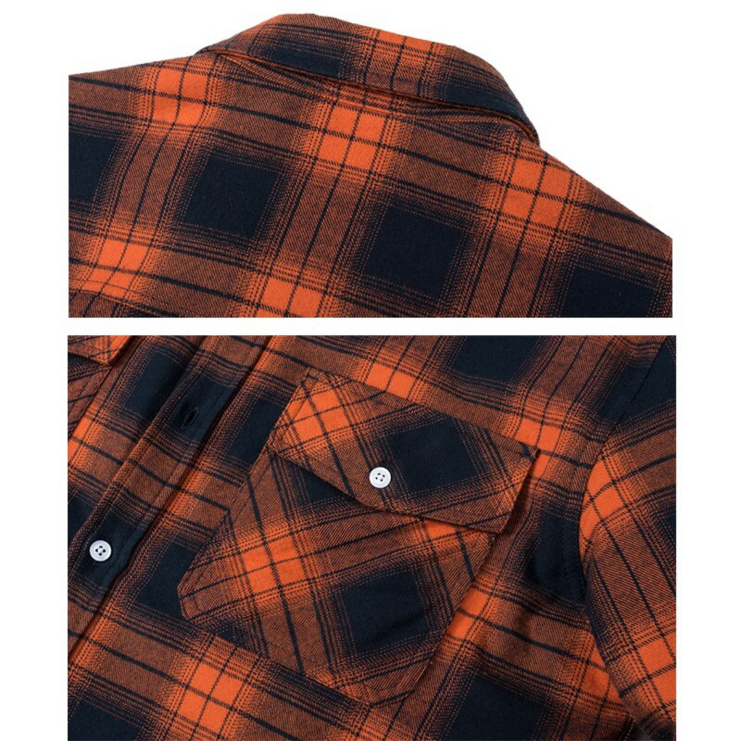 Karierte Hemdjacke für Herren – Gefütterte Flanell-Jacke mit Sherpa-Futter für den Winter