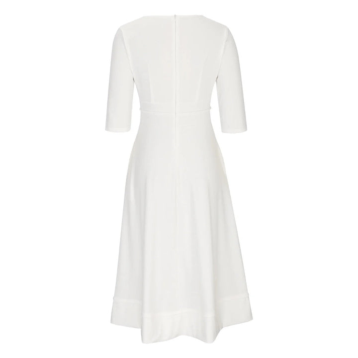 Abendkleid für Damen - Elegantes Midikleid mit V-Ausschnitt