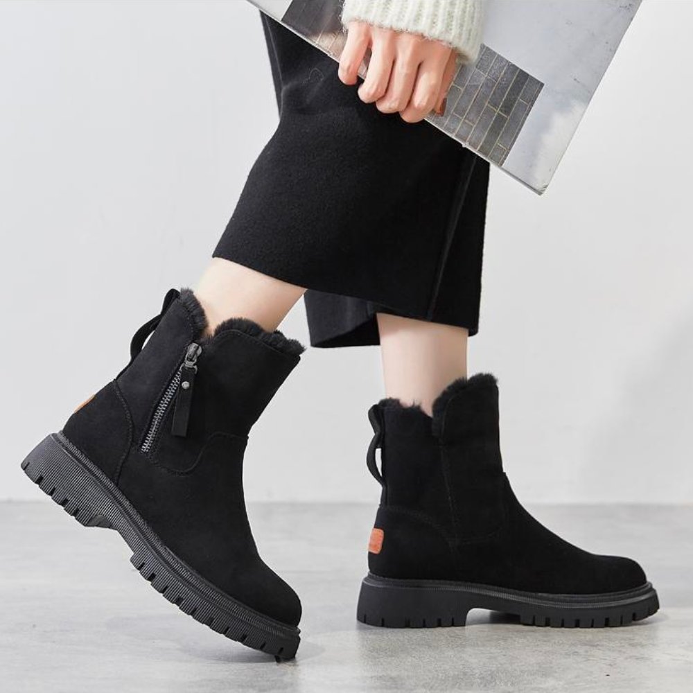 Winterstiefel gefüttert für Damen – Warme & wasserdichte Stiefeletten