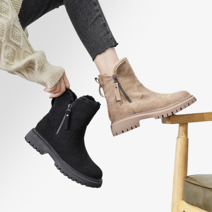 Winterstiefel gefüttert für Damen – Warme & wasserdichte Stiefeletten