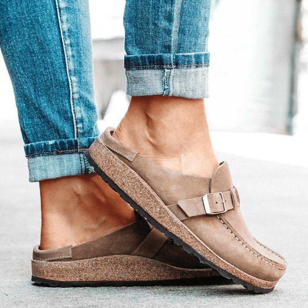 Pantoletten - Bequeme Clogs mit Korksohle für Sommer
