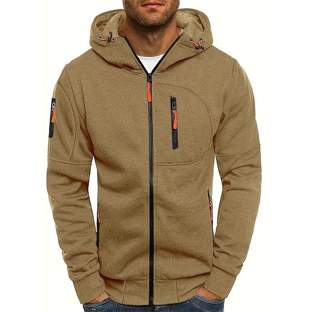 Sweatjacke für Herren – Warme Kapuze Jacke für Outdoor