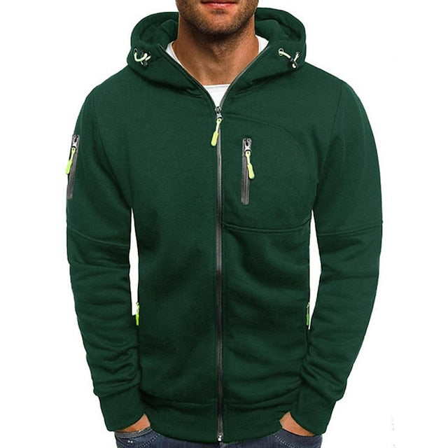 Sweatjacke für Herren – Warme Kapuze Jacke für Outdoor