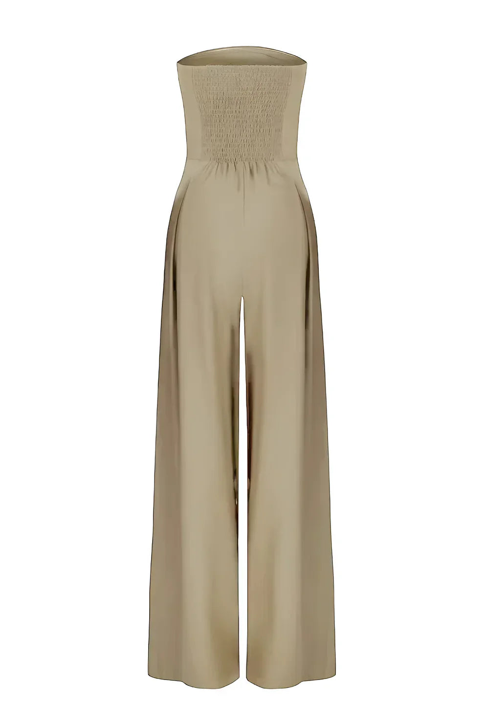 Olivia Jumpsuit | Trägerloser Jumpsuit Mit Weitem Hosenbein