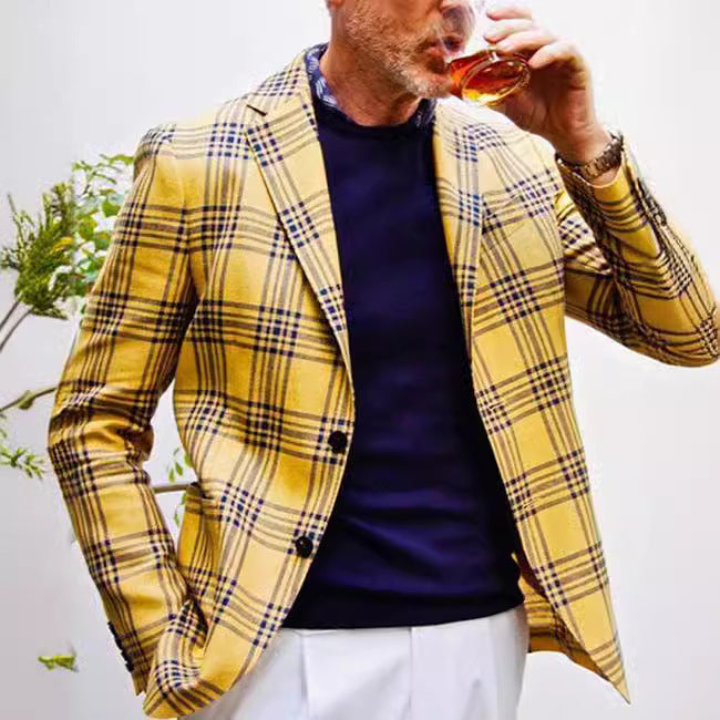 Sakko für Herren - Londoner Blazer mit Karomuster