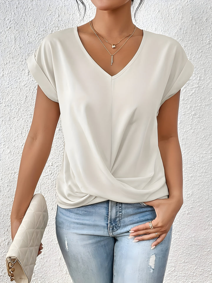 Olivia Top | Stilvolles Kurzarm Oberteil Für Damen