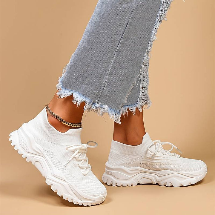 Sneaker - Bequeme Chunky Schuhe mit fußbett für Sommer