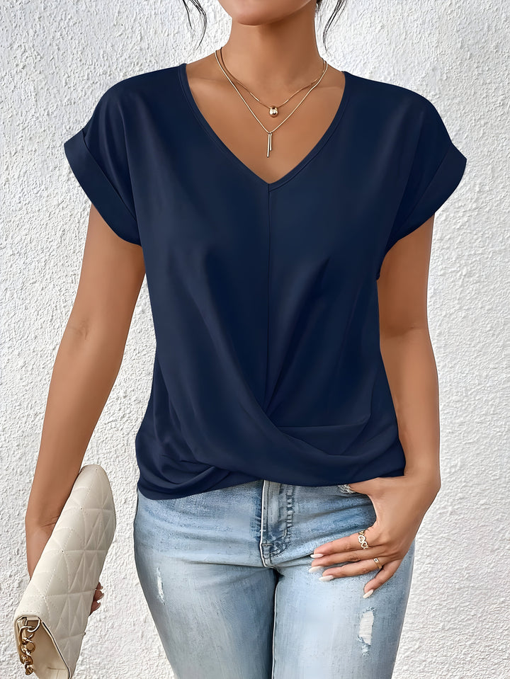 Olivia Top | Stilvolles Kurzarm Oberteil Für Damen