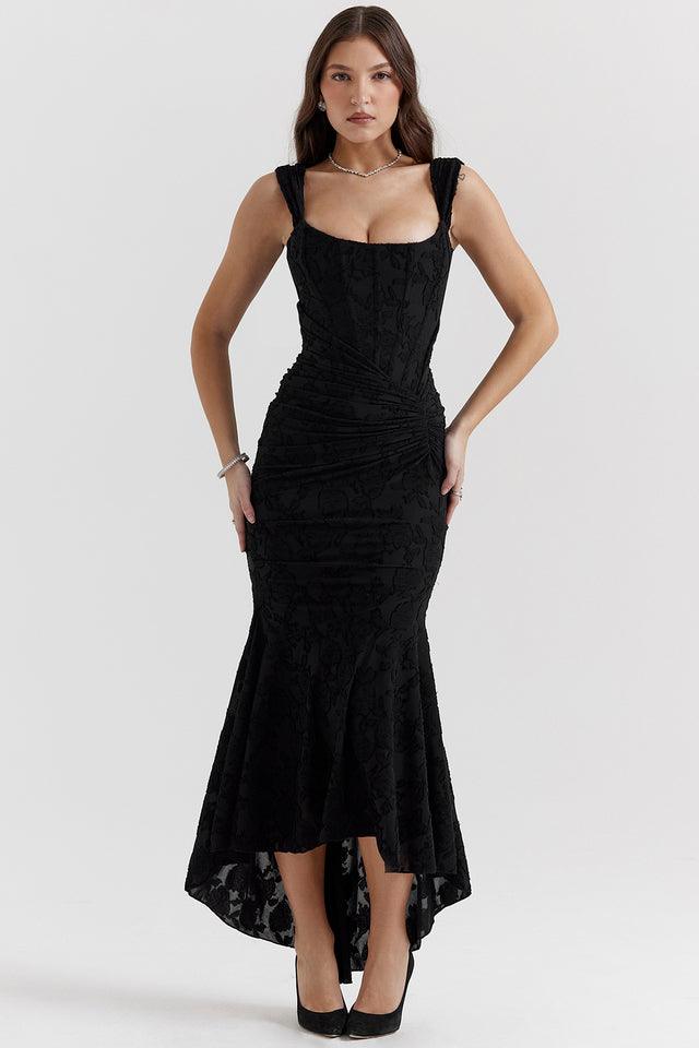 Abendkleid - Figurbetontes Midikleid mit Raffung für Hochzeiten