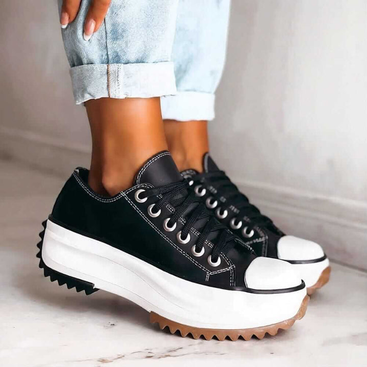 Yasmin Plateau Sneakers | Canvas Turnschuhe mit Chunky Sole