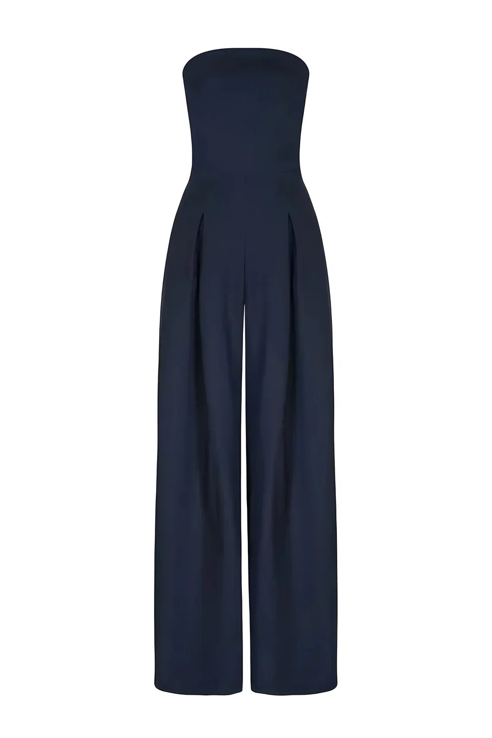 Olivia Jumpsuit | Trägerloser Jumpsuit Mit Weitem Hosenbein