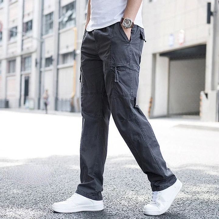 Alex Cargohose | Moderne Slim Fit Herren Hose mit Seitentaschen