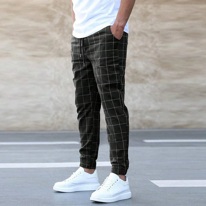 Alex Freitzeithose | Moderne Chino Karo Für Herren