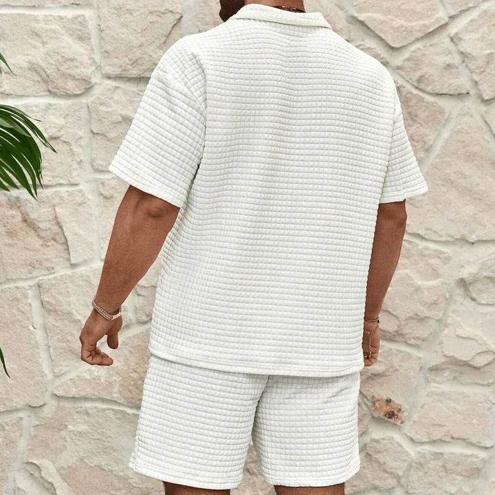 Capri SommerSet | Zweiteiliger-set Hemd und Shorts Für Herren