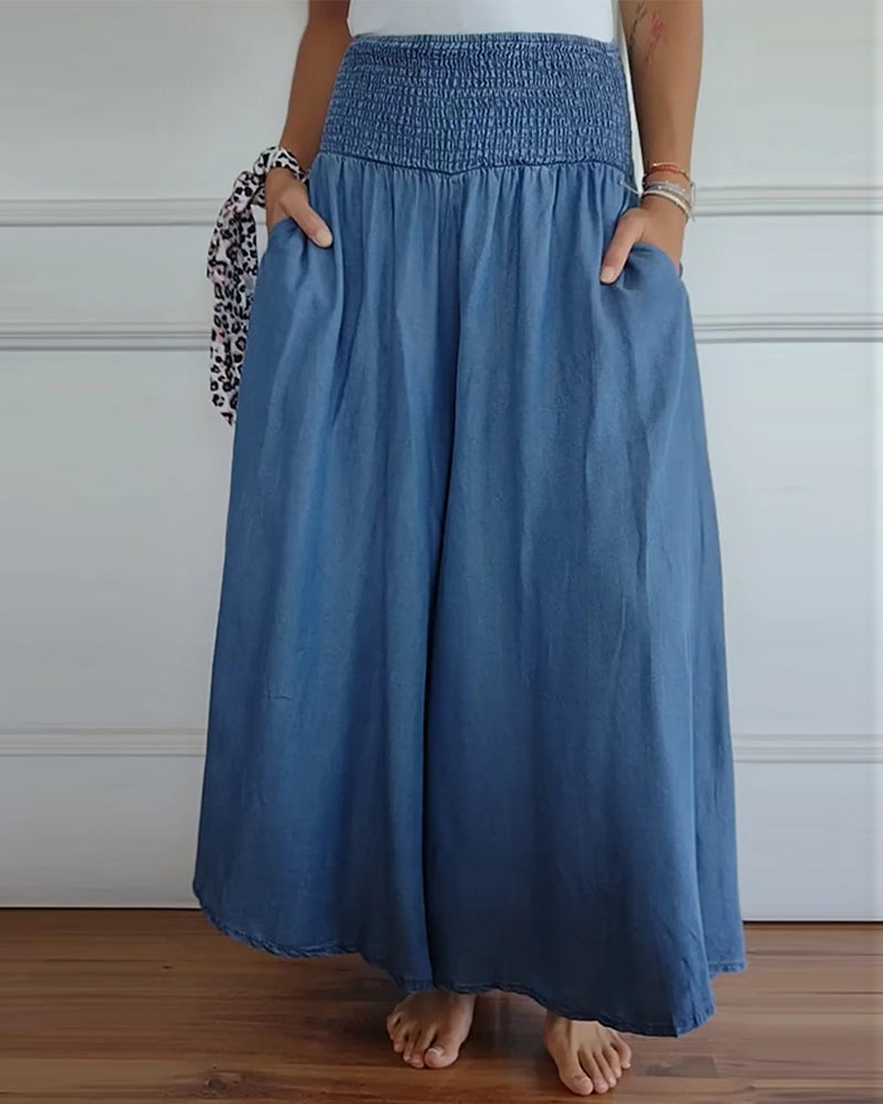 Röckhose für Damen - Luftige Bundfaltenhose für den Sommer