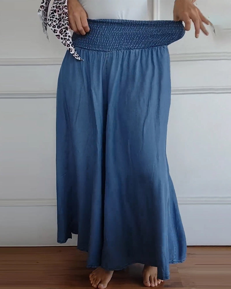 Röckhose für Damen - Luftige Bundfaltenhose für den Sommer