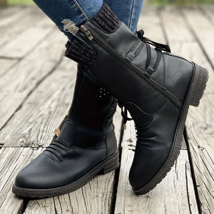 Damen Winterstiefel mit Fleece-Futter
