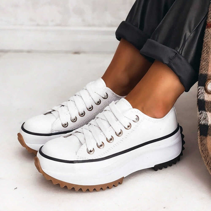 Yasmin Plateau Sneakers | Canvas Turnschuhe mit Chunky Sole