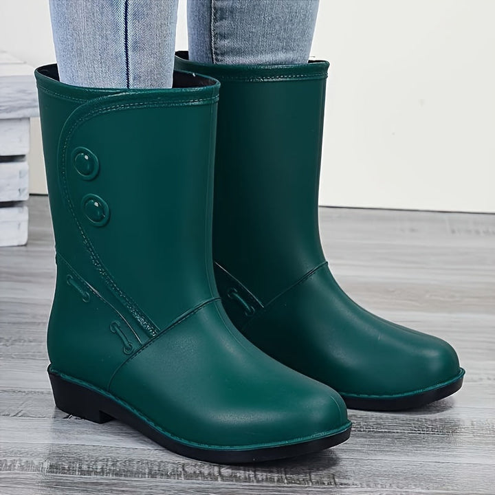 Regenstiefel für den Herbst - Stylische wasserdichte Gummistiefel mit Komfort für Damen