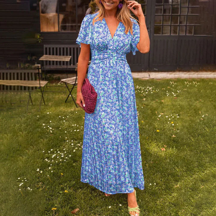 Sommerkleid - Elegantes Maxikleid mit Blumenmuster