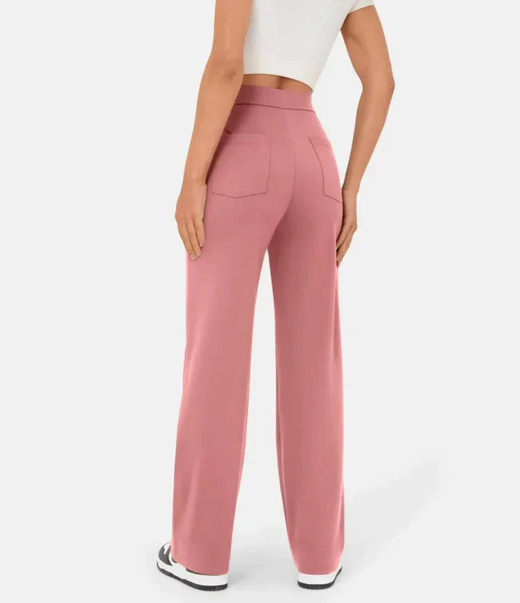 Palazzo Hose - Bequeme weite Hose mit Knopfleiste für Sommer