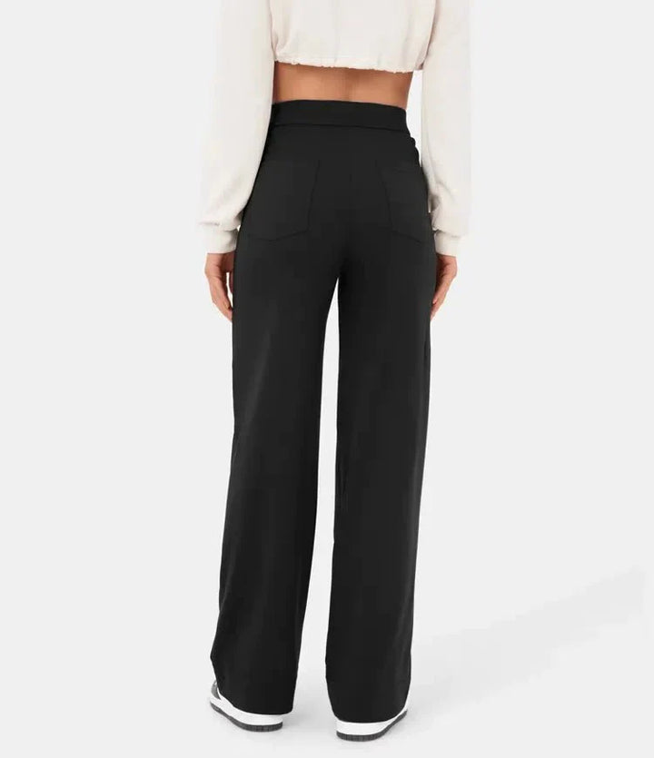 Palazzo Hose - Bequeme weite Hose mit Knopfleiste für Sommer