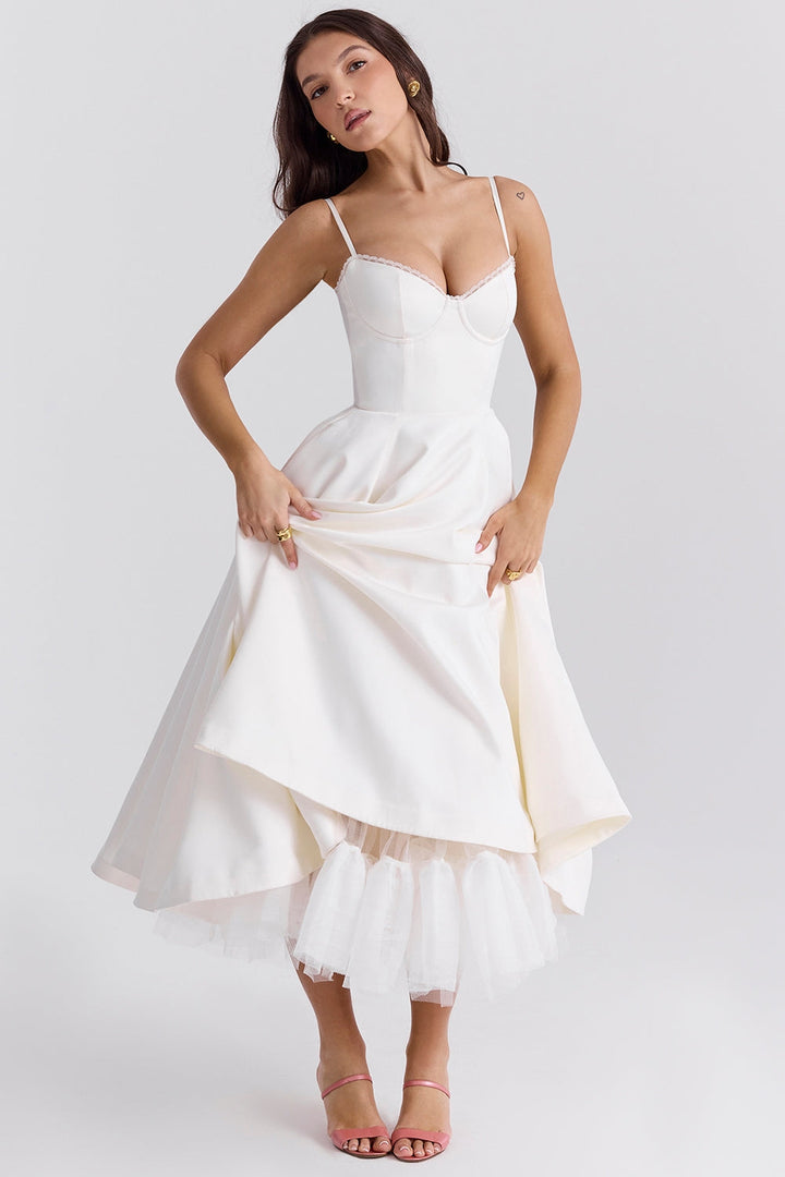 Midikleid für Damen - Elegantes Ballkleid für Sommer