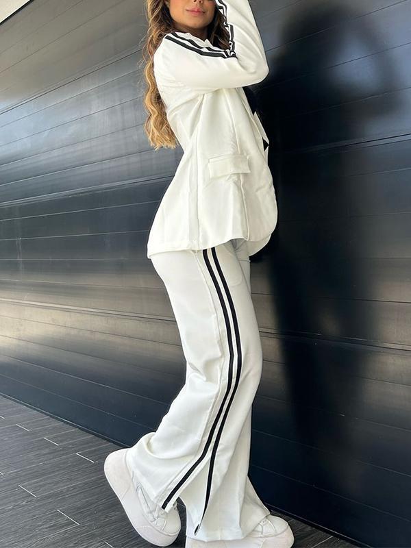 Zweiteiler für Damen - Modernes Blazer mit Jogginghose für Freizeit